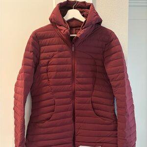 Lululemon Burgundy Pack It Down Jacket